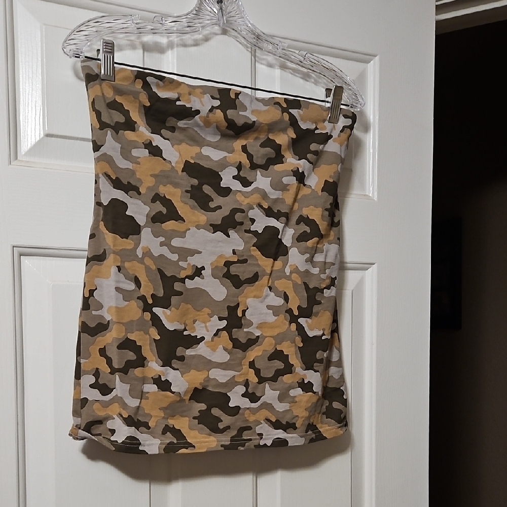 No Boundaries Tan and Brown Mini Pencil Skirt